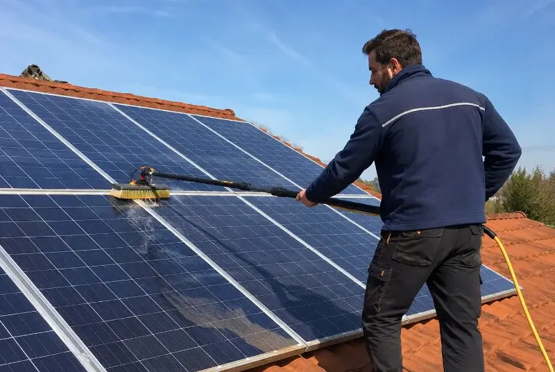 Nettoyage et entretien de panneaux solaires à Bompas